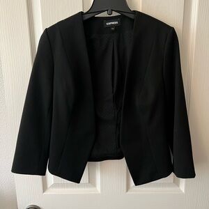 Express Cropped Black Jacket Size 4